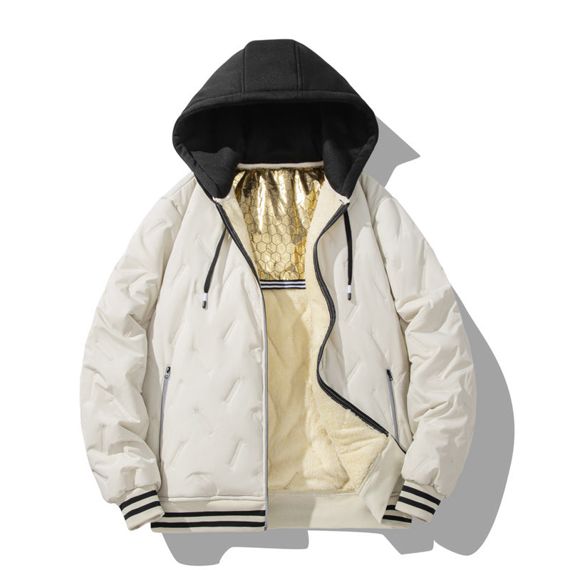 Herren wattierte und gefütterte Urbanjacke mit hohem Kragen Echoarchiv