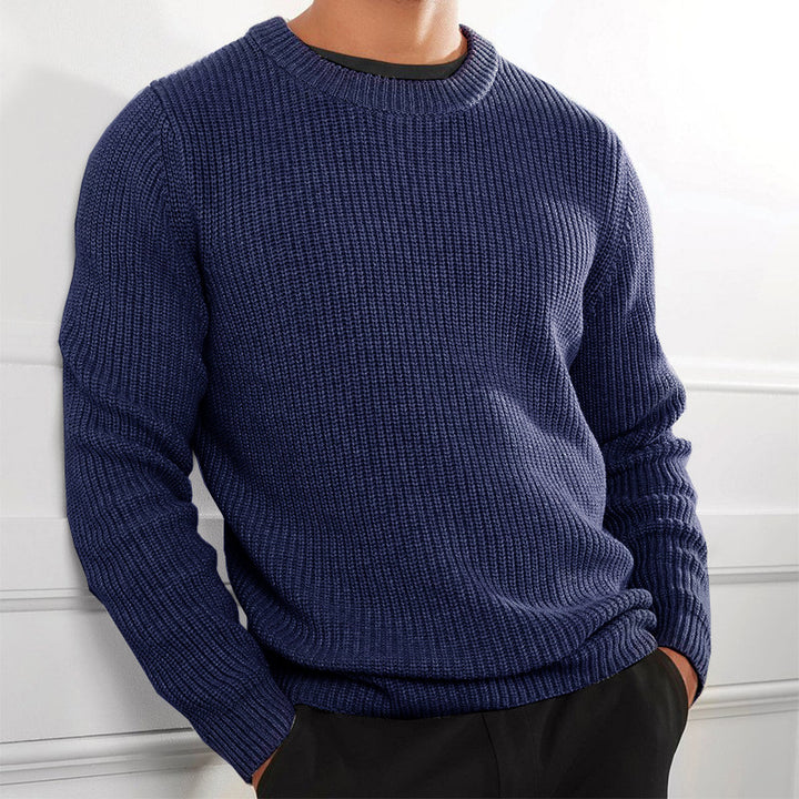 Herren Strickpullover mit strukturierter Oberfläche Echoarchiv