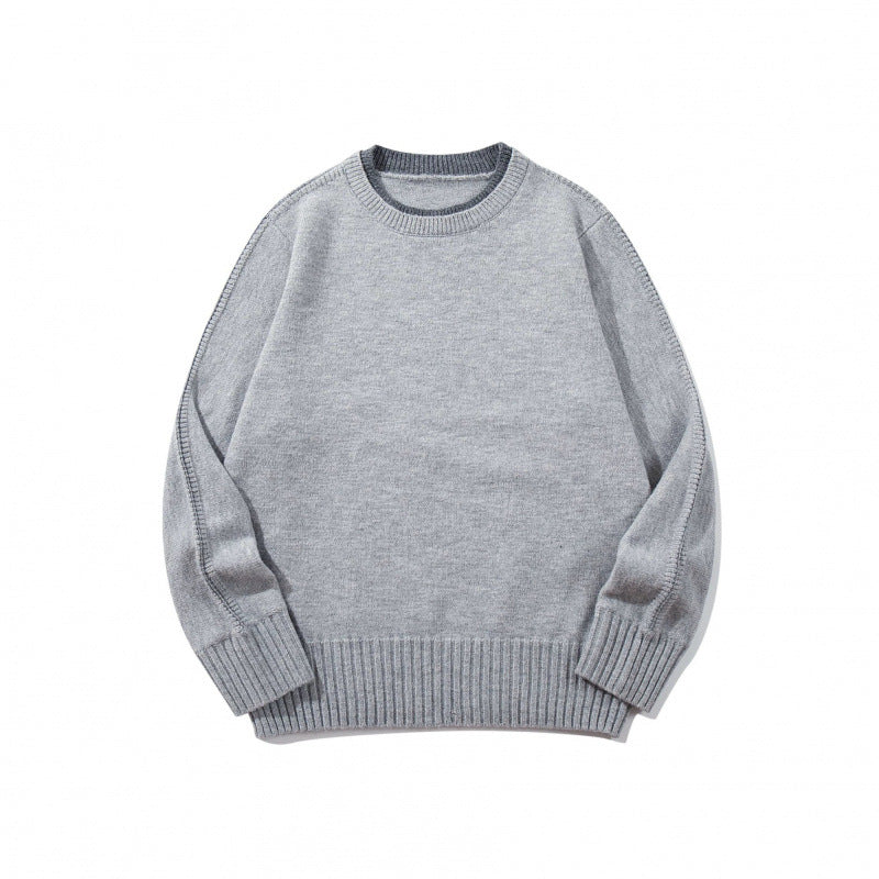 Unisex Weicher Mélange-Rundhalspullover aus Bio-Baumwollmix mit Boxy‑Fit und breiten Rippbündchen Echo Archiv