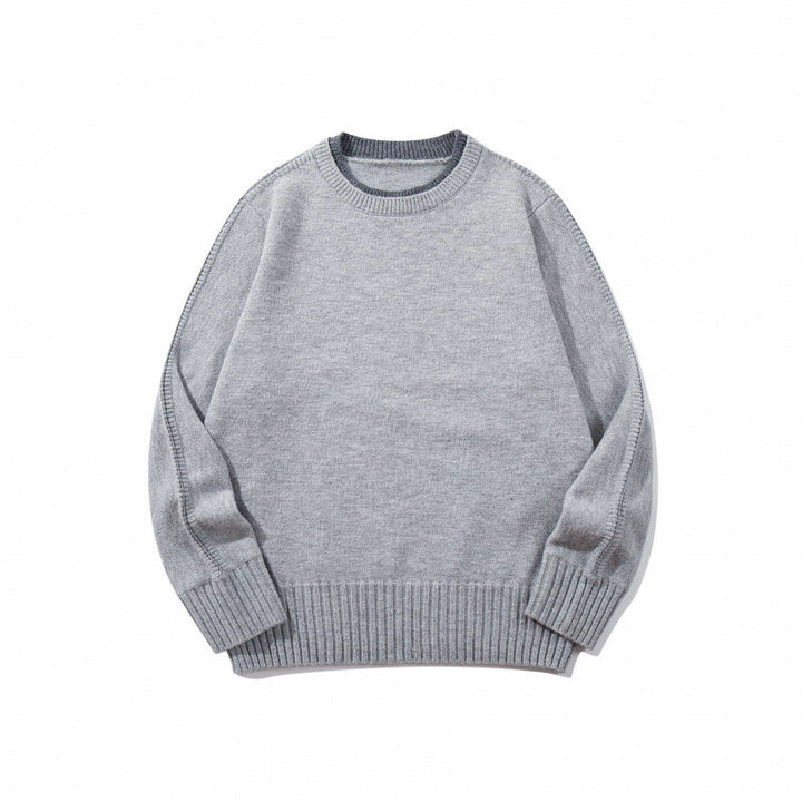 Unisex Weicher Mélange-Rundhalspullover aus Bio-Baumwollmix mit Boxy‑Fit und breiten Rippbündchen Echo Archiv