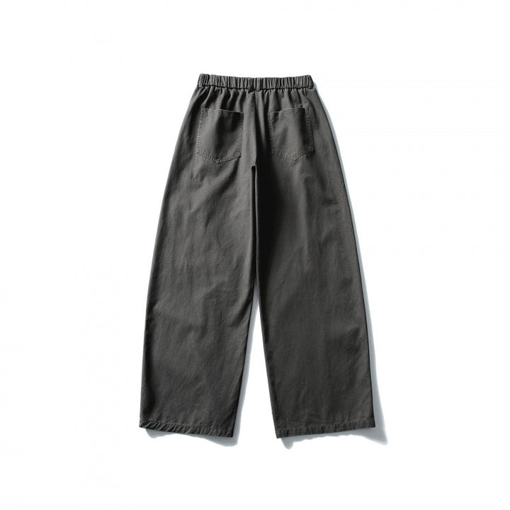 Damen Weite High-Waist Culotte-Hose mit elastischem Bund und Eingrifftaschen Echo Archiv