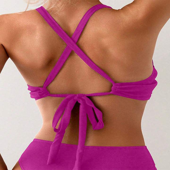 Damen Sport-Bikinioberteil mit eleganter Wickel-Optik Echo Archiv