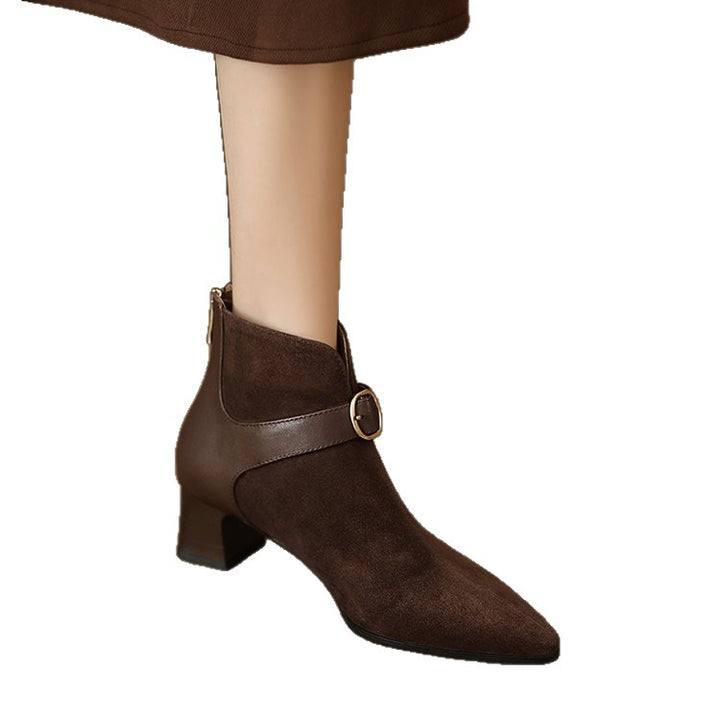 Damen Elegante und schicke Stiefeletten mit Riemen Echo Archiv