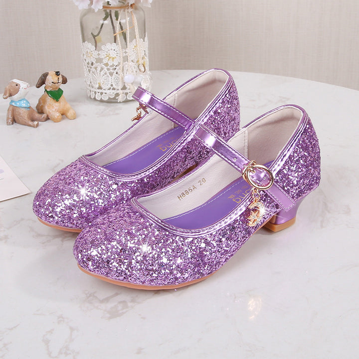 Mädchen Ballerina-Schuhe mit verstellbarem Riemen und Glitzer-Detail Echo Archiv