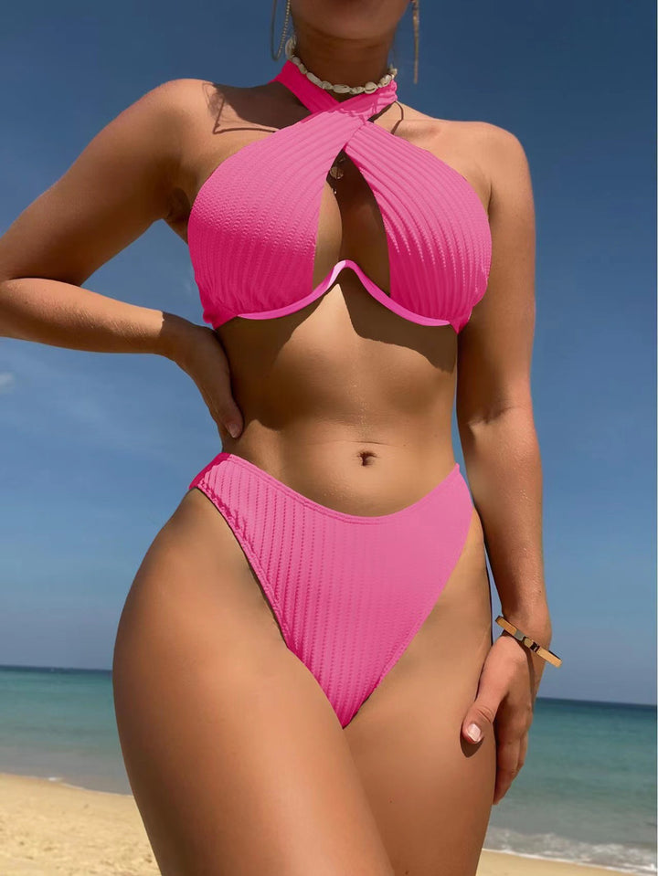 Damen Design-Bikini mit gekreuztem Oberteil Echo Archiv