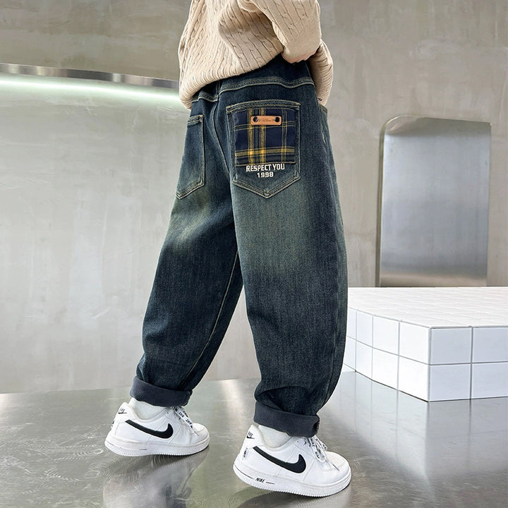 Herren baggy Jeans mit kreativen Taschen Echo Archiv