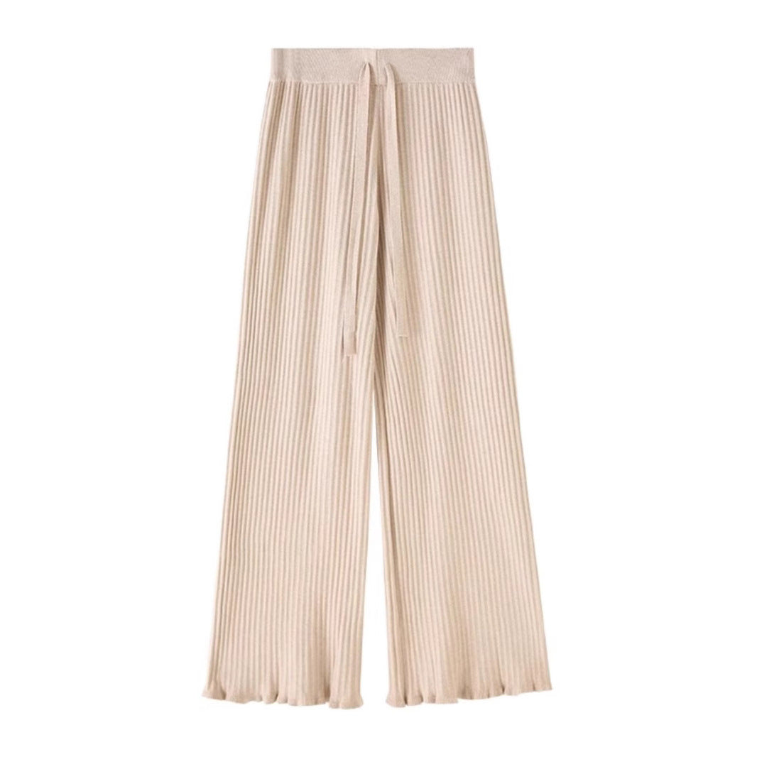 Damen Weit geschnittene Rippstrick-Hose Echo Archiv