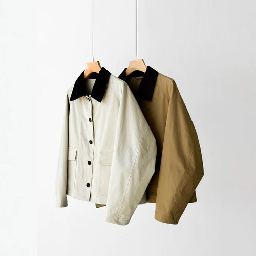 Damen Trendige Übergangsjacke mit hohem Kragen Echoarchiv