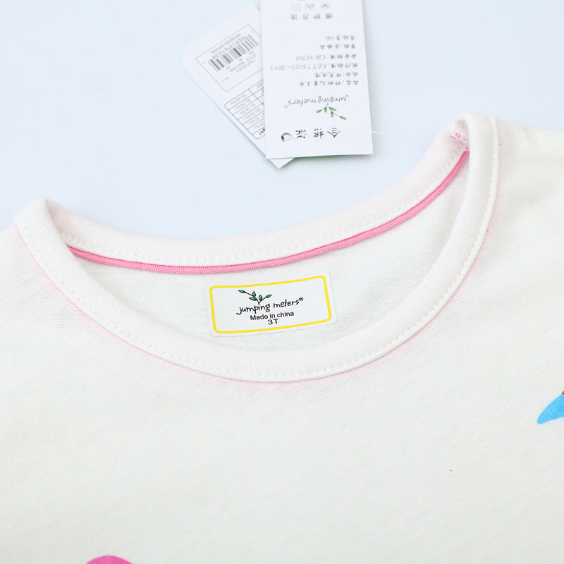 Mädchen T-Shirt mit buntem Flamingo-Design Echo Archiv