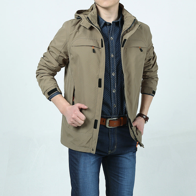 Herren Gefütterter Kapuzenparka mit Teddyfutter und winddichter Canvas‑Optik Echoarchiv
