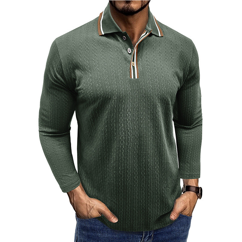 Herren Poloshirt mit modernem Strukturdesign Echoarchiv