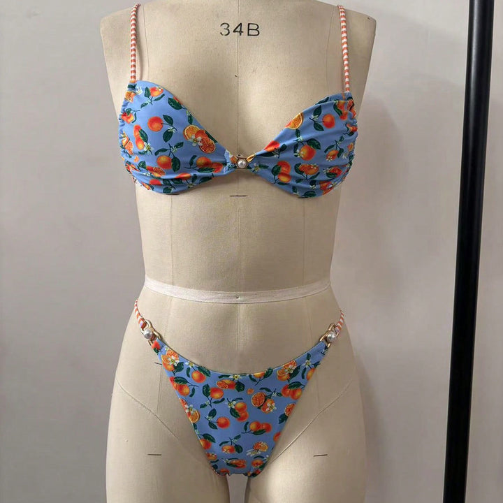 Damen Bikini mit verspieltem Obstmotiv Echo Archiv