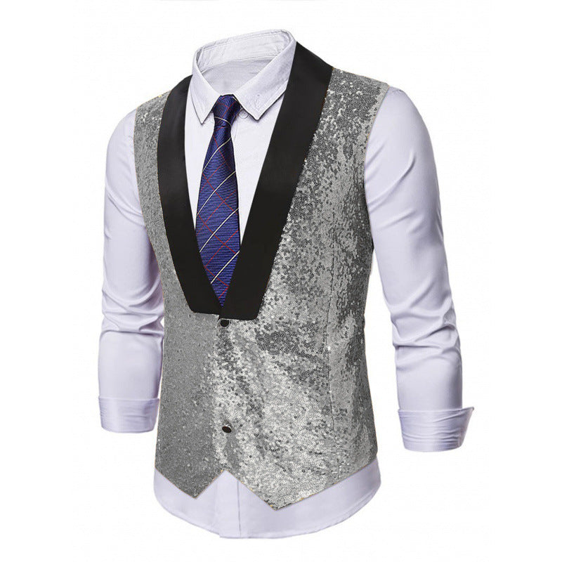 Herren Abend-Weste mit Glitzer Echoarchiv