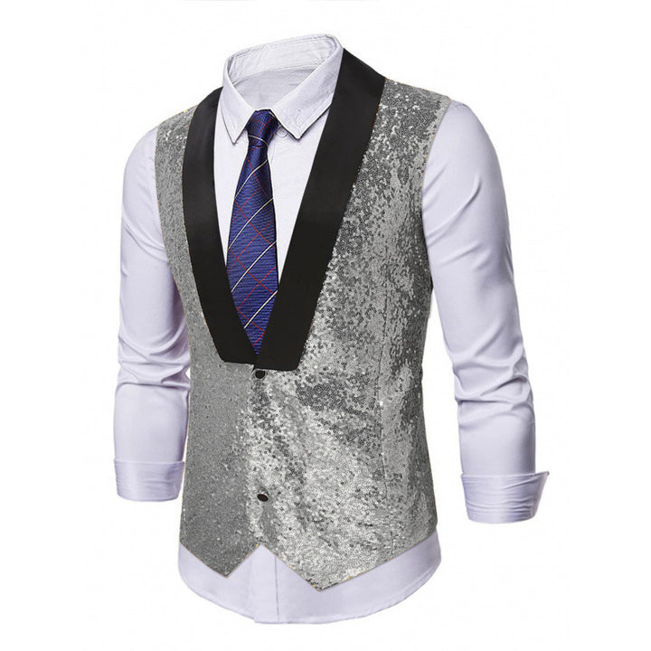 Herren Abend-Weste mit Glitzer Echoarchiv