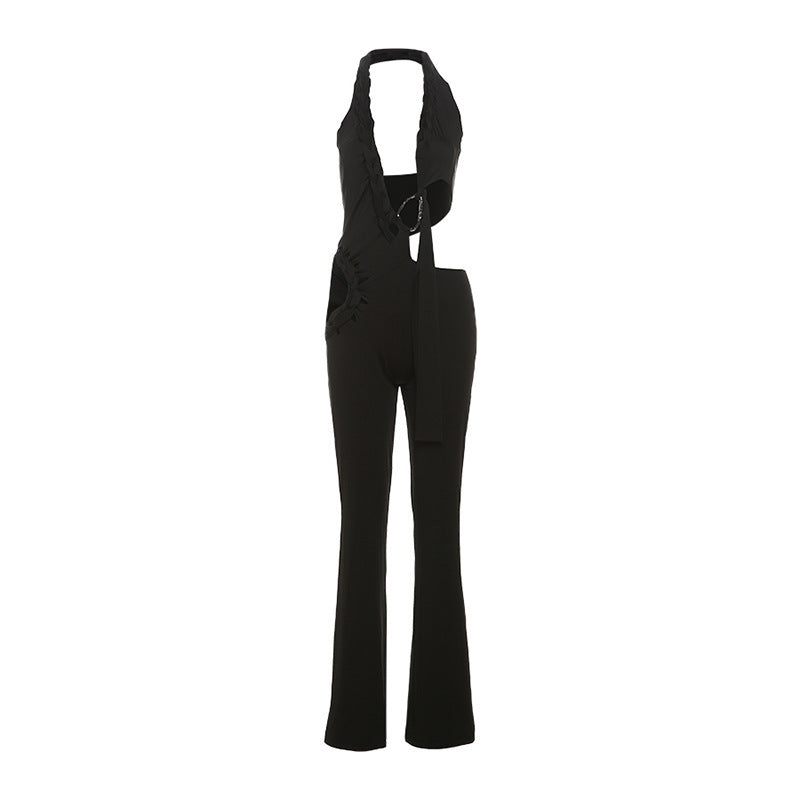 Damen Figurbetonter Overall mit drapierten Details Echo Archiv
