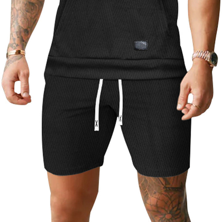 Herren bequeme Sportshorts mit elastischem Bund und seitlichen Taschen Echoarchiv