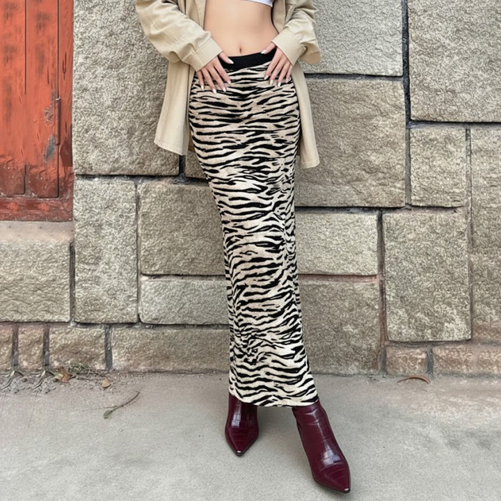 Damen Schicker Maxi-Rock mit Rüschendetails und floralen Mustern Echo Archiv