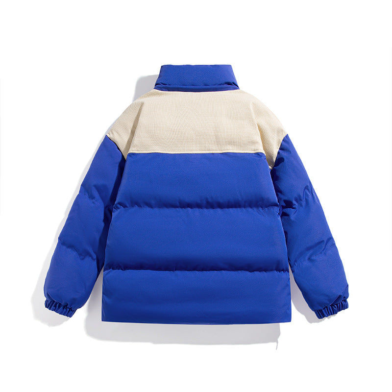 Herren Wattierte Oversize-Steppjacke mit hohem Stehkragen und kontrastiertem Schulterpaneel Echo Archiv