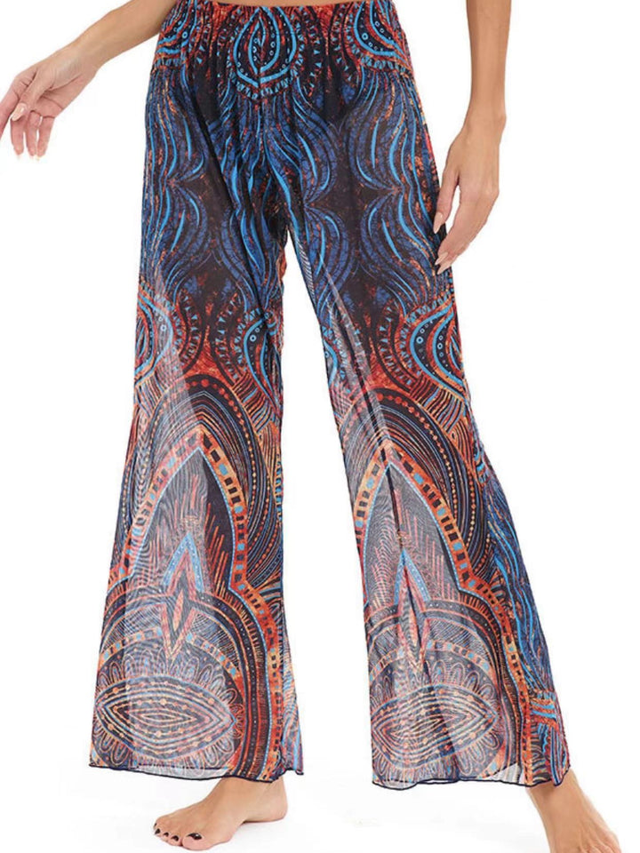 Damen Elegante Strandhose mit floralem Muster Echo Archiv