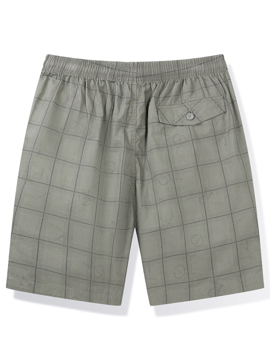 Herren lässige Shorts im modernen Karomuster Echoarchiv