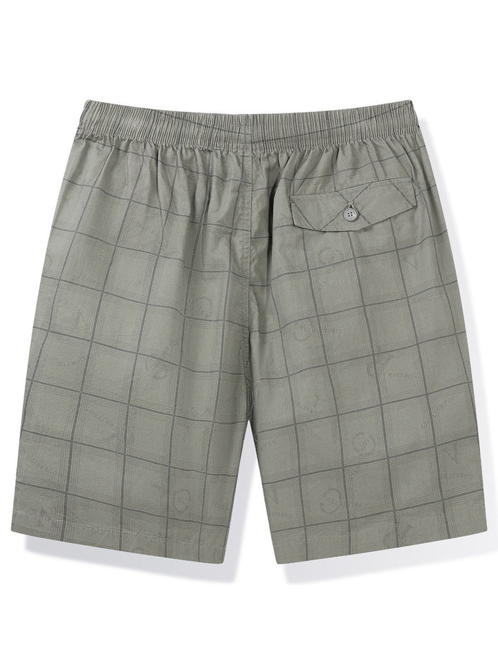 Herren lässige Shorts im modernen Karomuster Echoarchiv