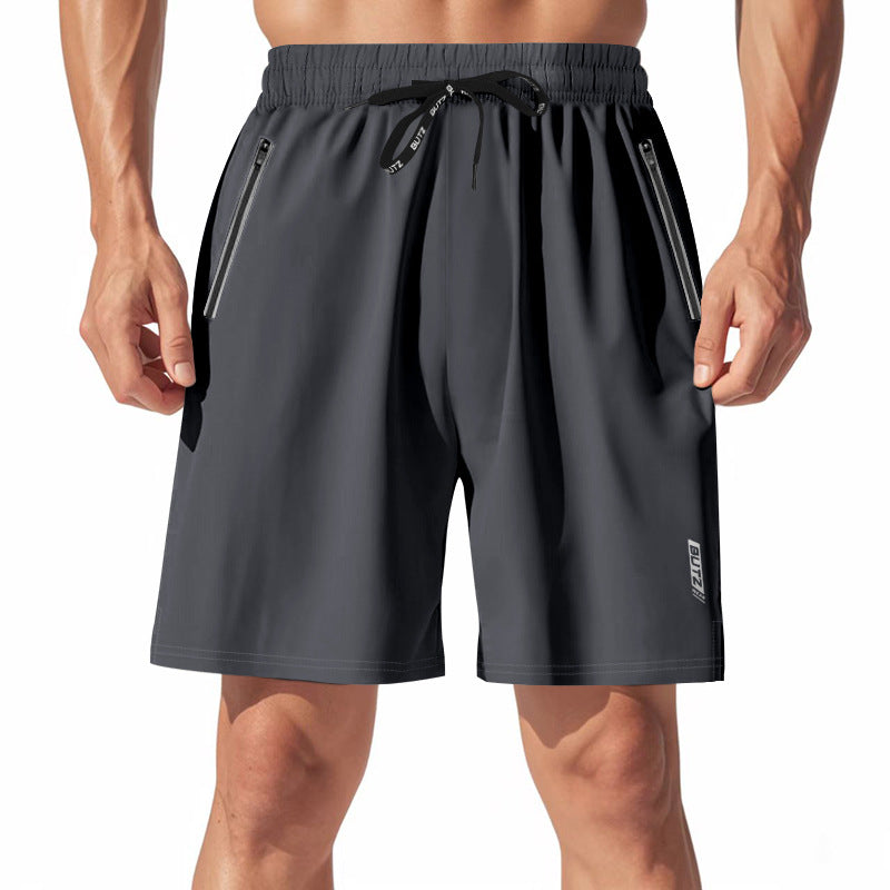 Herren Sport Shorts mit elastischem Bund und praktischen Zipper-Taschen Echoarchiv