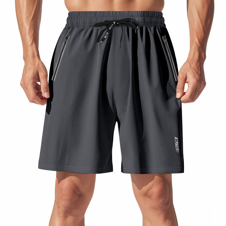 Herren Sport Shorts mit elastischem Bund und praktischen Zipper-Taschen Echoarchiv