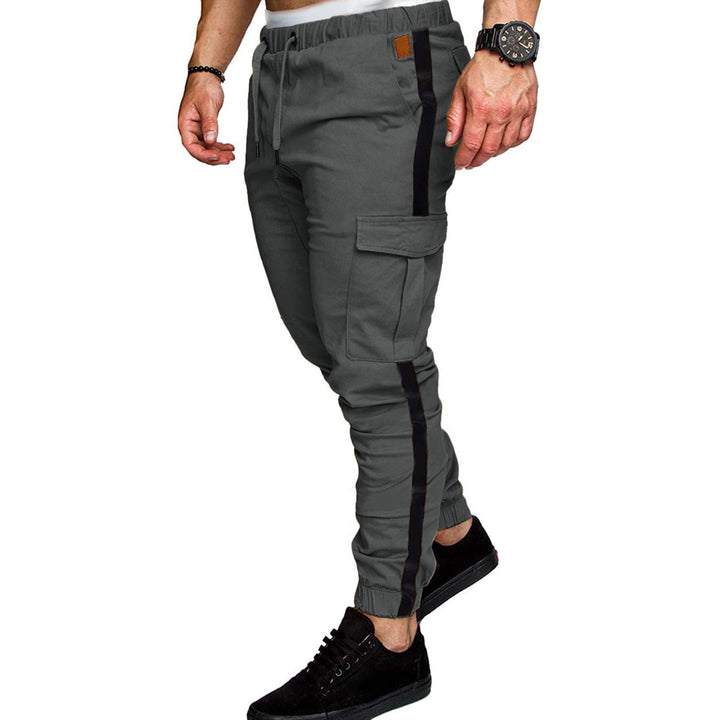 Herren Cargo-Hose mit verstellbarem Bund und funktionalen Taschen Echoarchiv