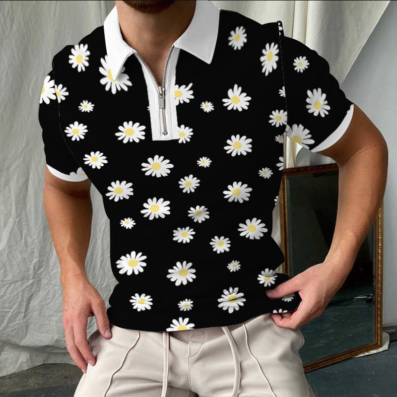 Stylisches Kariertes Kurzarm-Polo-Shirt für Herren Echoarchiv