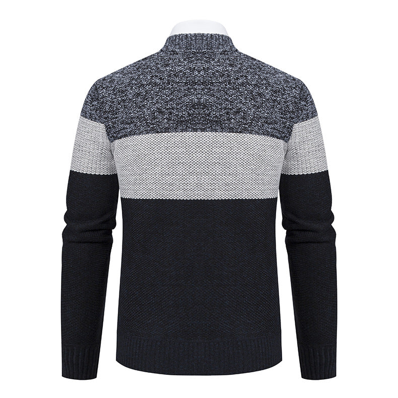 Herren modische Strickjacke mit modernem Reißverschluss Echoarchiv