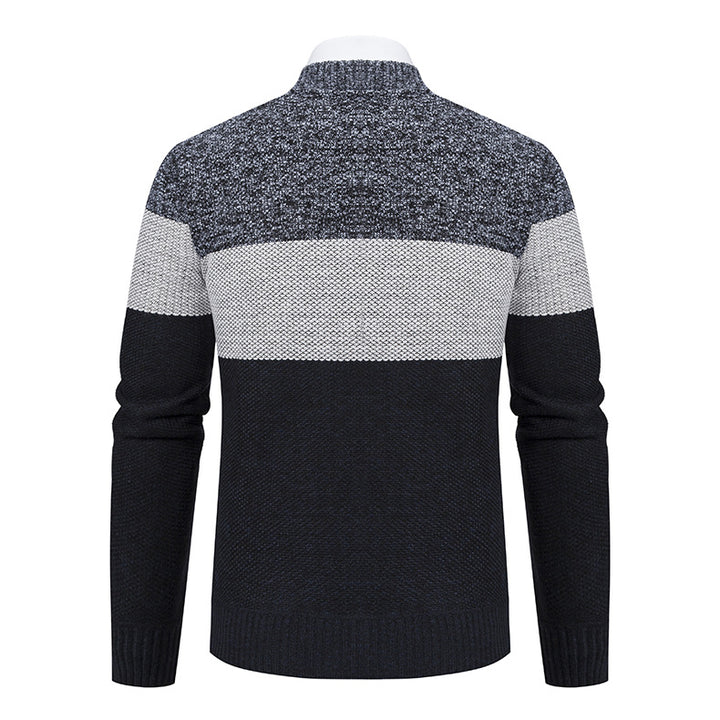 Herren modische Strickjacke mit modernem Reißverschluss Echoarchiv
