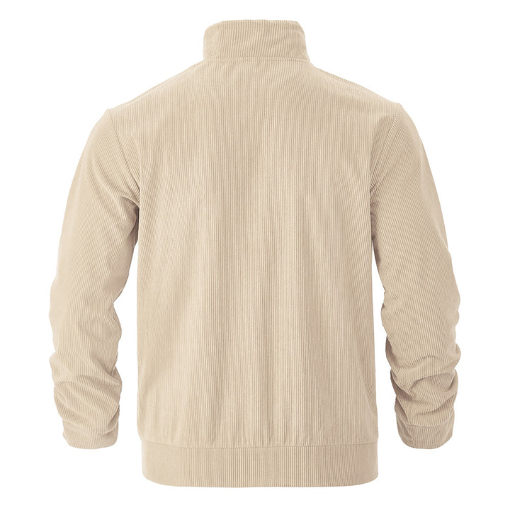 Herren lässige Cordjacke mit Kapuze und praktischen Brusttaschen Echoarchiv
