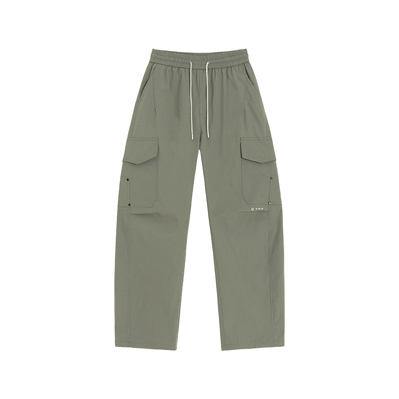 Herren Cargo-Freizeithose mit elastischem Bund, Kordelzug & aufgesetzten Klappentaschen Echoarchiv