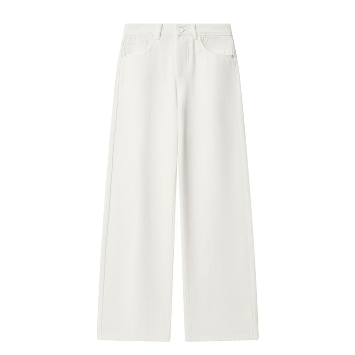 Damen weite Hochbundhose aus nachhaltigem Material mit eleganter Textur Echo Archiv