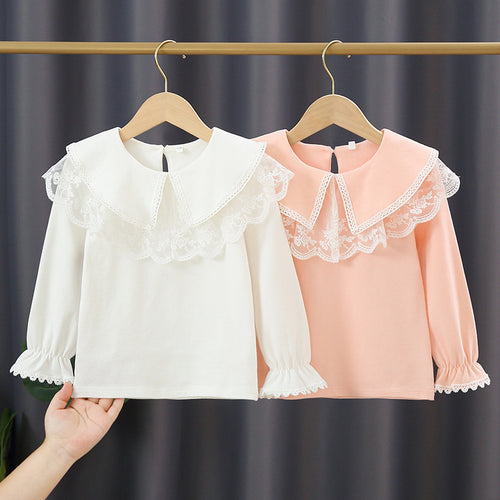 Damen Bluse mit elegantem Spitzenkragen Echo Archiv