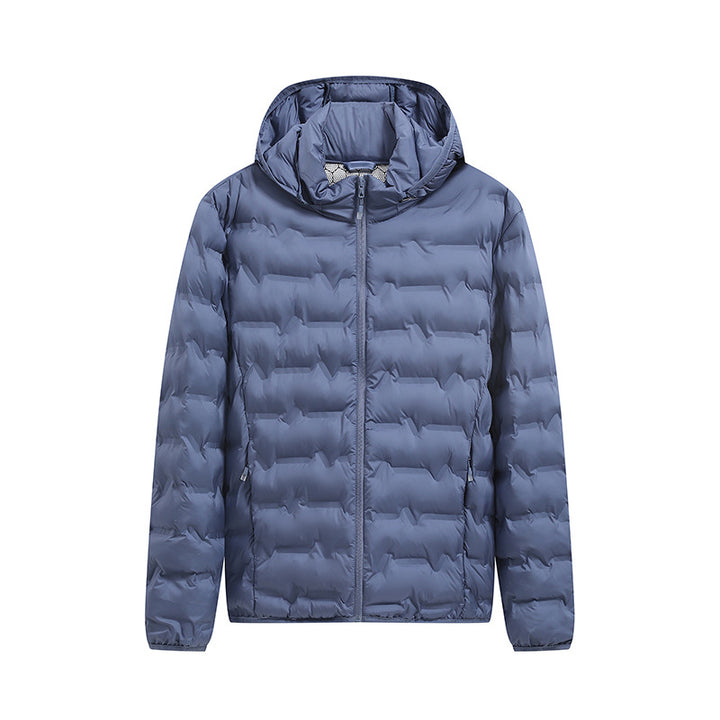 Herren Praktische Steppjacke mit Kapuze Echo Archiv