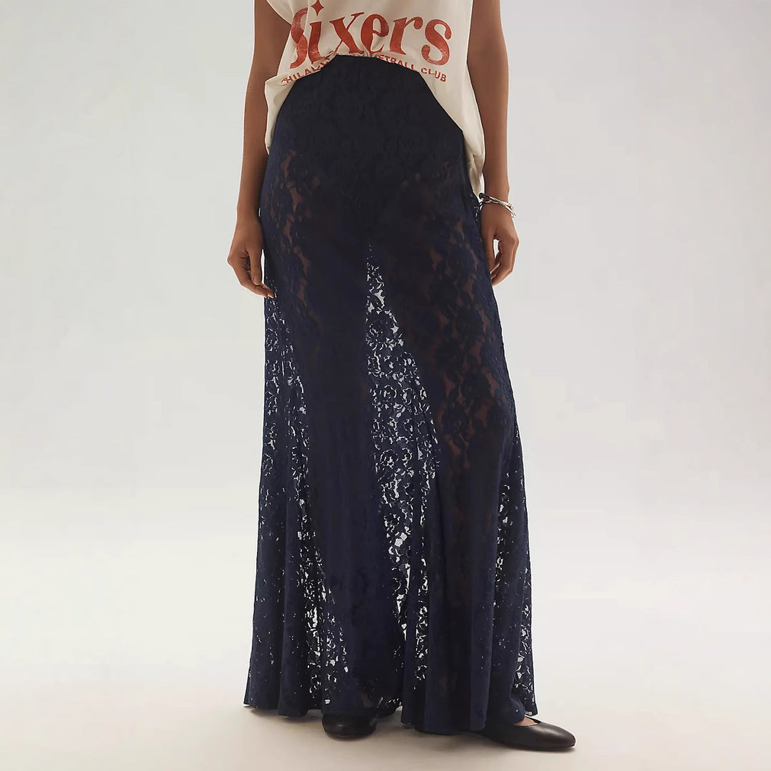 Damen lässiges T-Shirt mit coolem Druck und oversized Schnitt Echo Archiv