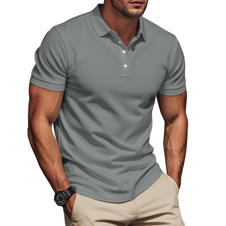 Herren Poloshirt mit atmungsaktiver Struktur und modernem Design Echoarchiv
