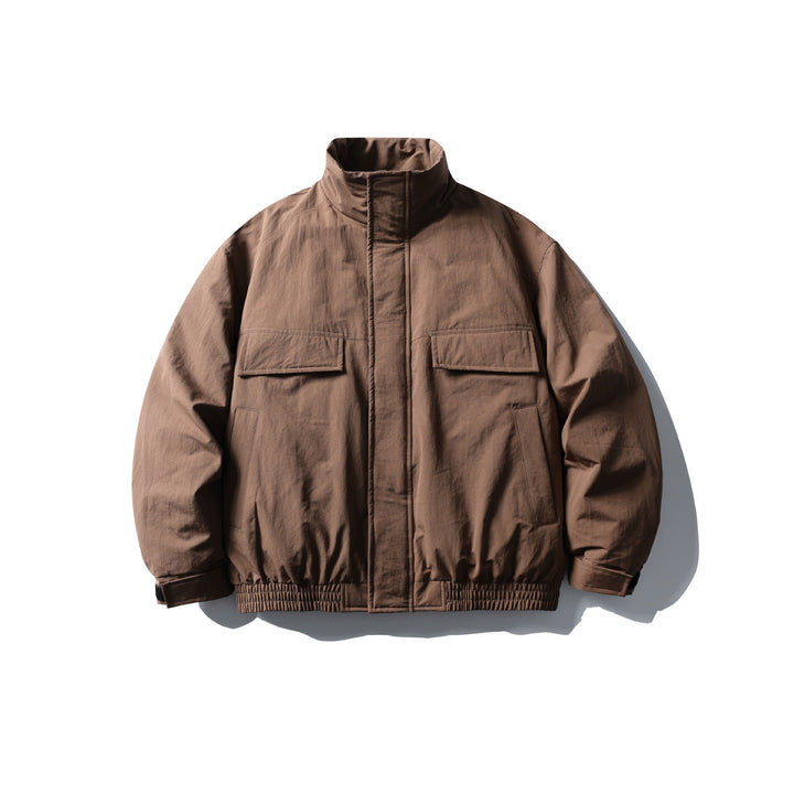 Herren Boxy Thermo‑Fieldjacke mit hohem Stehkragen und aufgesetzten Pattentaschen Echoarchiv
