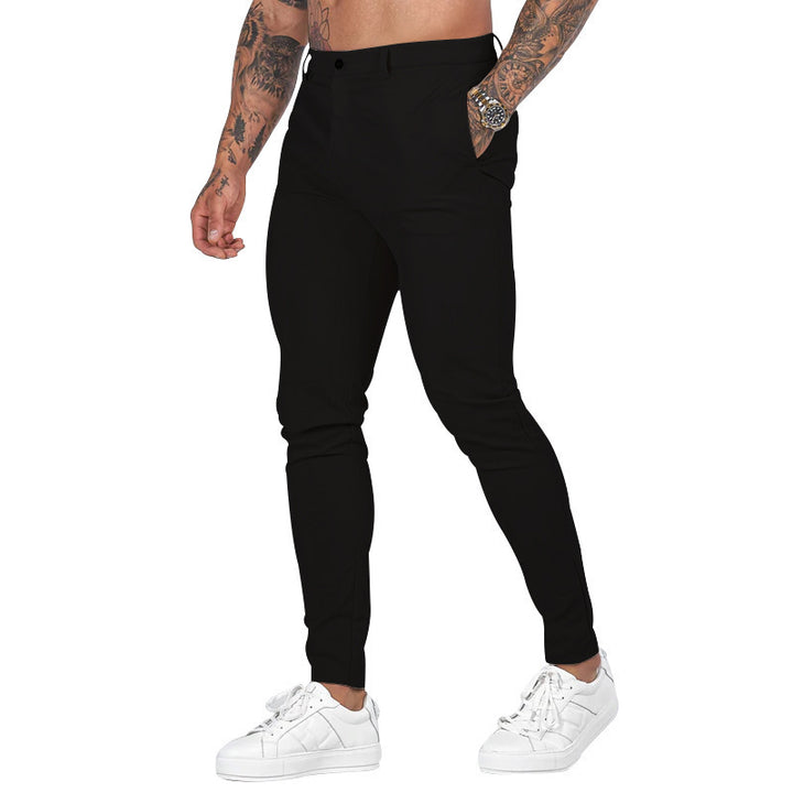 Herren nan Slim-Fit Stretch-Chino mit schmal zulaufendem Bein und dezenten Eingrifftaschen Echo Archiv