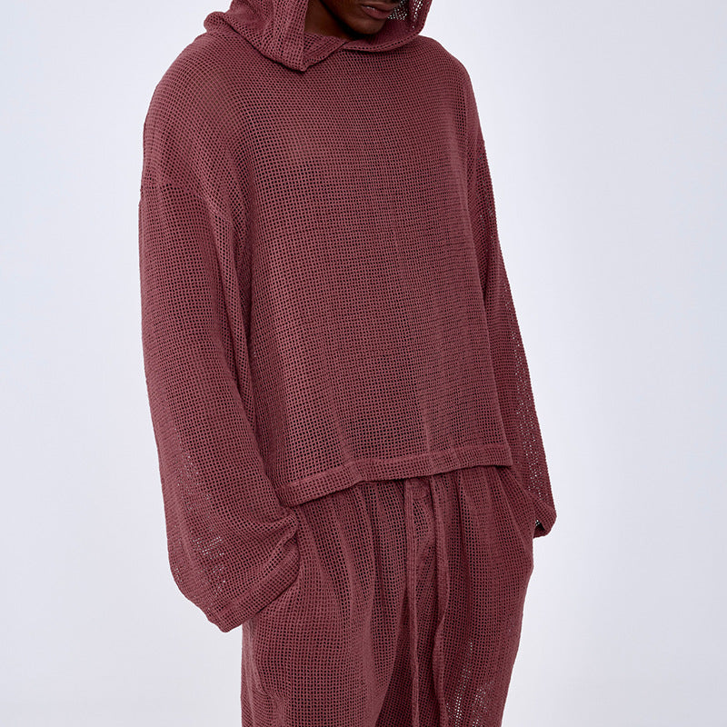 Herren lässige Sweatshirt-Shorts-Kombination aus Luftigen Stoffen Echoarchiv