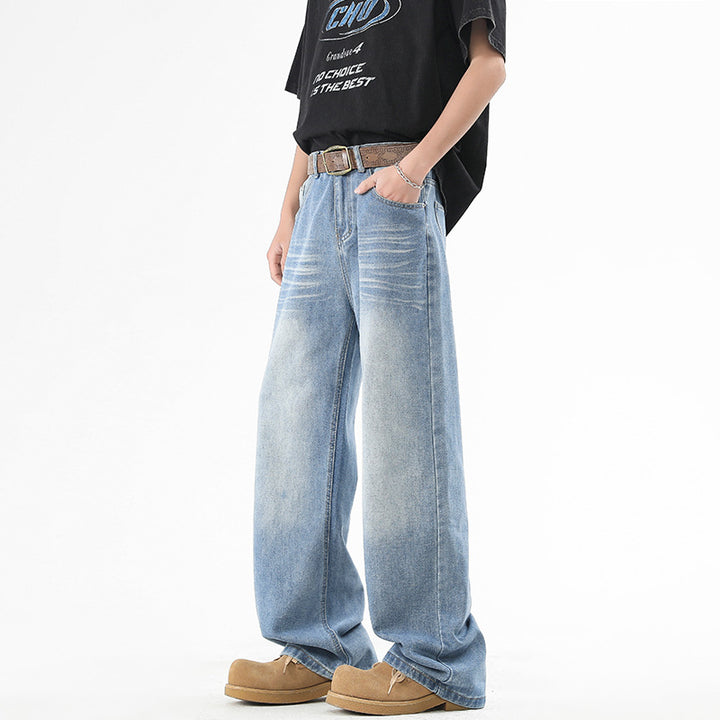 Herren Baggy-Jeans im ultralangen Palazzoschnitt mit dezenter Faltenoptik Echo Archiv