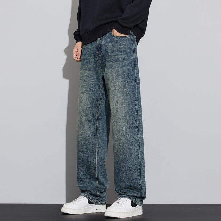 Herren Weite Denim-Jeans im Vintage-Look mit tiefer Leibhöhe und lässiger Passform Echo Archiv