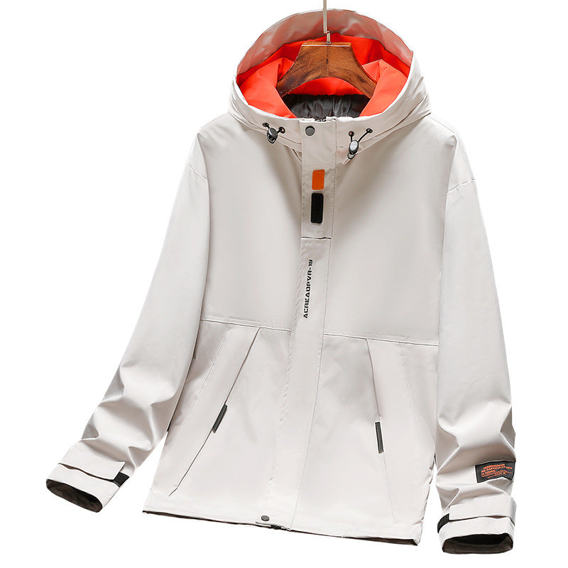 Herren Leichte Utility-Regenjacke mit Kapuze, winddichtem Softshell und reflektierenden Einsätzen Echo Archiv