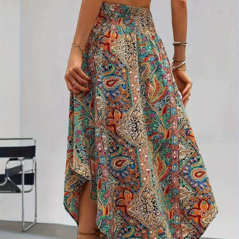 Damen Maxirock mit elegantem Paisleymuster und elastischem Bund Echo Archiv