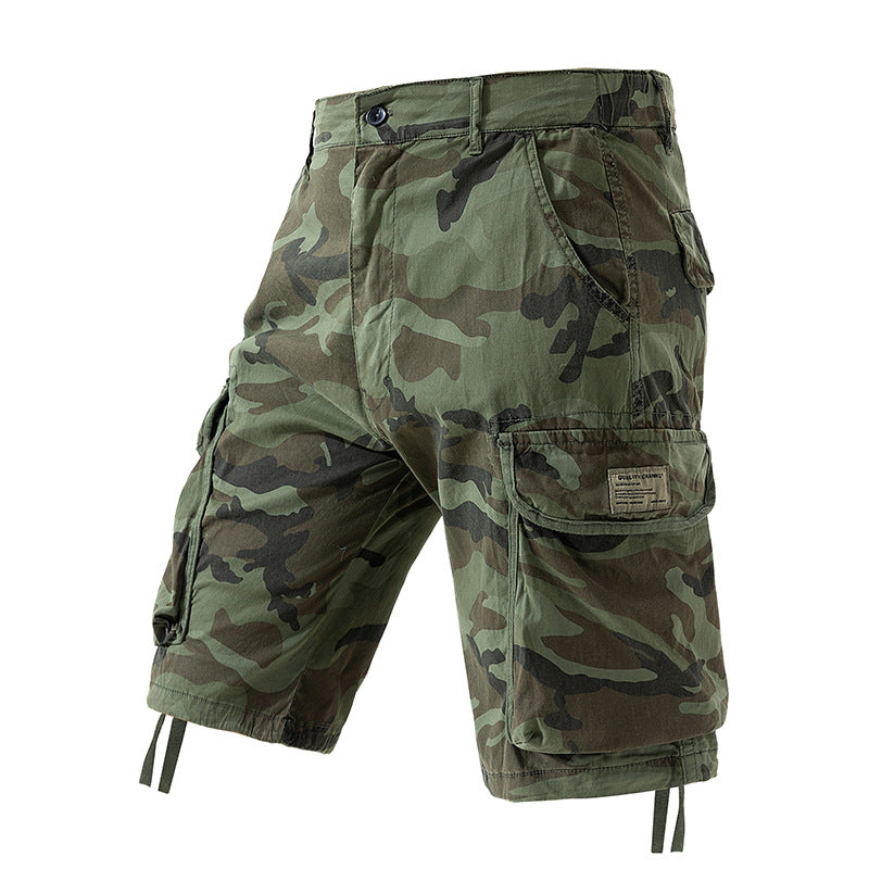 Herren Cargoshorts im lässigen Camouflage-Design mit multifunktionalen Taschen Echoarchiv
