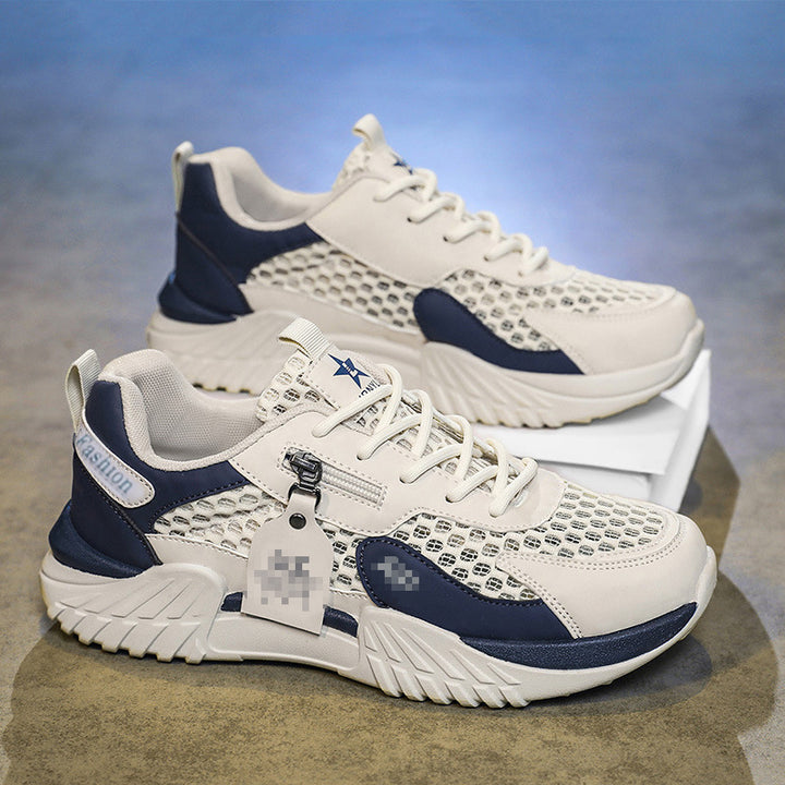 Herren Mesh-Chunky-Sneaker mit seitlichem Reißverschluss und dämpfender Profilsohle Echoarhiv