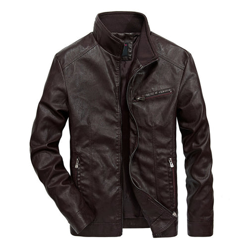 Herren Legere Lederjacke Echo Archiv