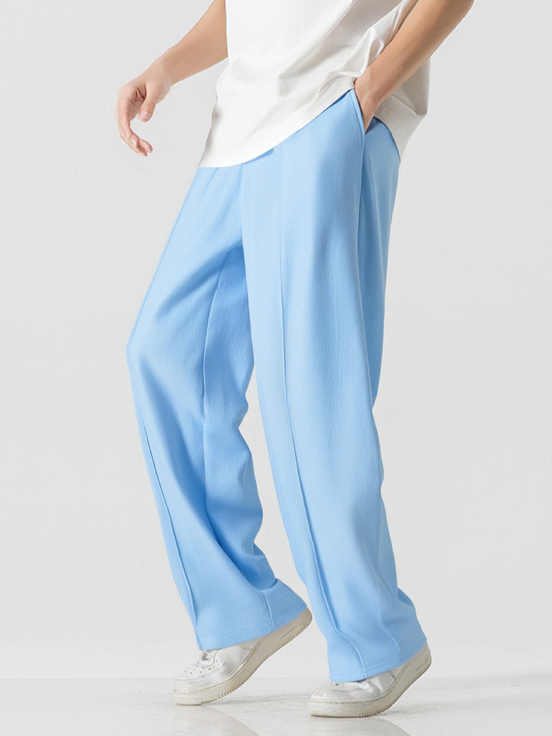 Herren Elegante, weite Freizeithose aus atmungsaktivem Gewebe Echoarchiv