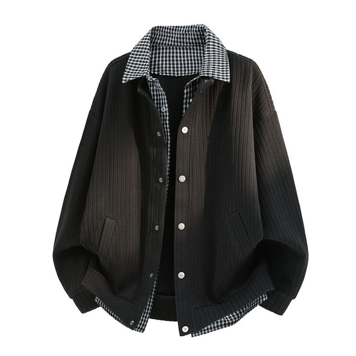 Damen Lässige Langarmjacke mit Karomuster Echo Archiv
